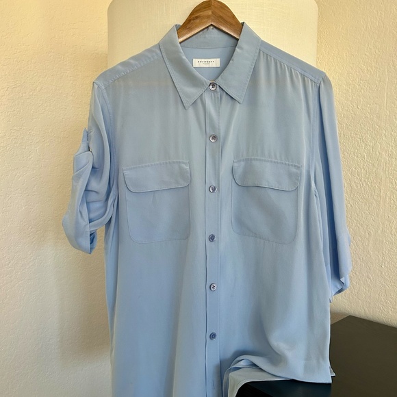 100% Silky Equipment Femme women blouse! - Picture 1 of 11